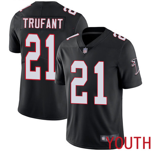 Atlanta Falcons Limited Black Youth Desmond Trufant Alternate Jersey NFL Football #21 Vapor Untouchable->atlanta falcons->NFL Jersey